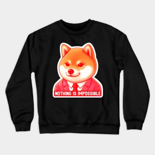 Nothing Is Impossible Shiba Inu Crewneck Sweatshirt